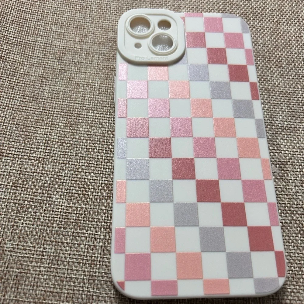 iPhone 14 Plus W Checkerboard Theme See description for others it will fit NWOT